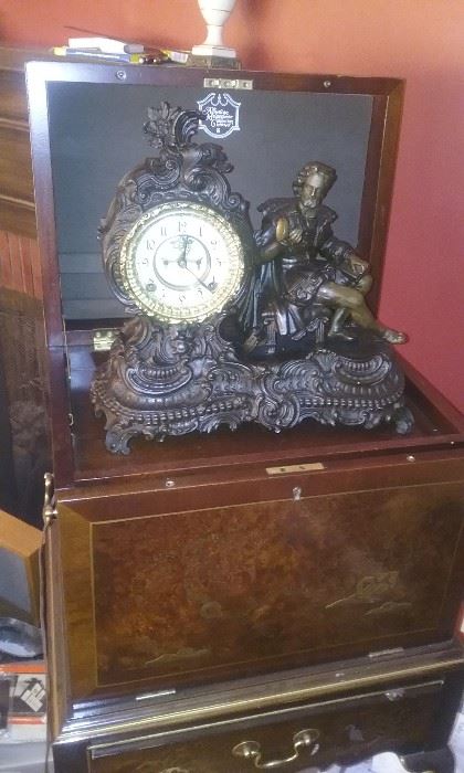 Vintage clock bronze