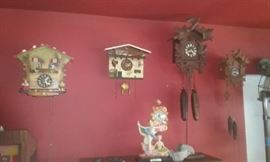 Vintage cukoo clocks 