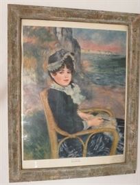 Pierre Auguste Renoir Framed Print, "By The Seashore", The Metropolitan Museum of Art Bequest of Mrs. H.O. Havemeyer, 1929