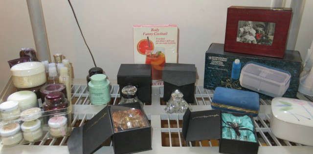Marilyn Miglin Boxed Perfume Bottles, Lotions, Creams. Jewelry Cleaning Kit