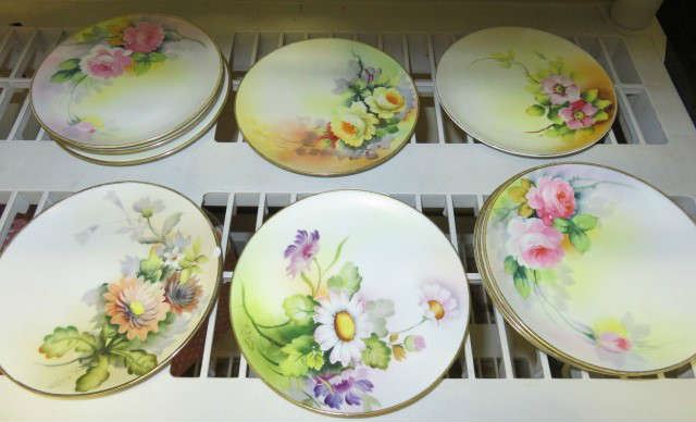 Hand Painted Nippon Cake Plates