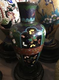 Part of an extensive antique cloisonne collection , gorgeous in person!