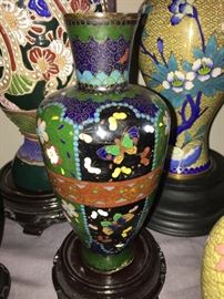 Cloisonne vase