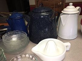 Graniteware coffee pots