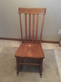 sewing rocker with slide out drawer