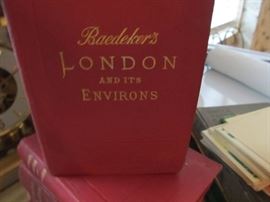 BAEDEKERS TRAVEL BOOKS W/EARLY MAPS