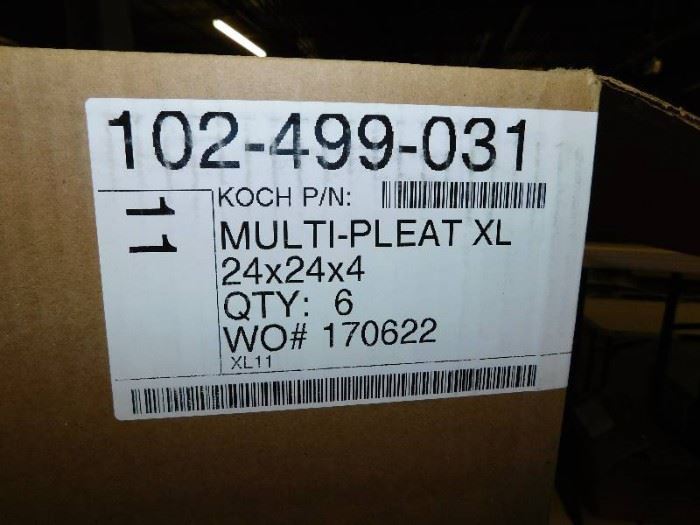 Case of Koch Air Filters.