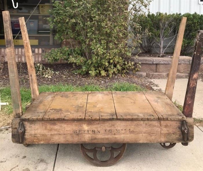 Antique Industrial Cart