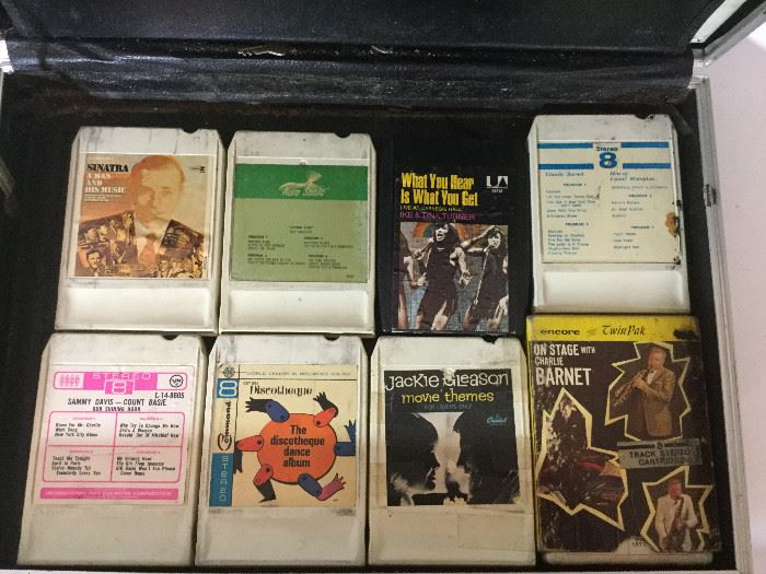 8 Tracks & Briefcase   http://www.ctonlineauctions.com/detail.asp?id=760302