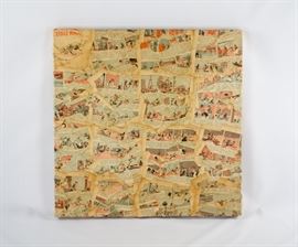 Paul Rousso “Walt Disney Mickey Et L’etoile Magique” Signed Mixed Media on Wood
