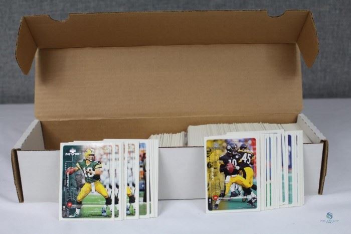 1999 Upper Deck MVP Football Player Cards / Box of Collectable Football Player Cards of 1999. New Condition
