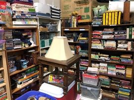 Another pic of the books and some old board games and other unique things