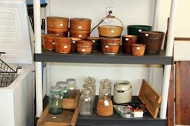 Wooden Pails, Shaker Circular Boxes