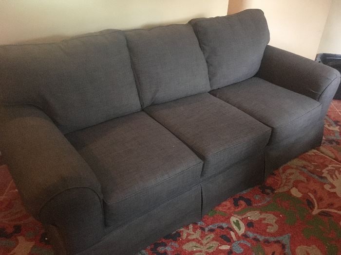Newer/ few years old.  Grey couch. Excellent condition. $400.00  Price reduced $300.00