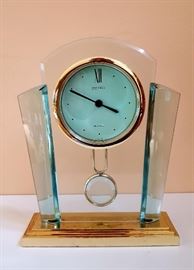 Seiko Glass Table Clock