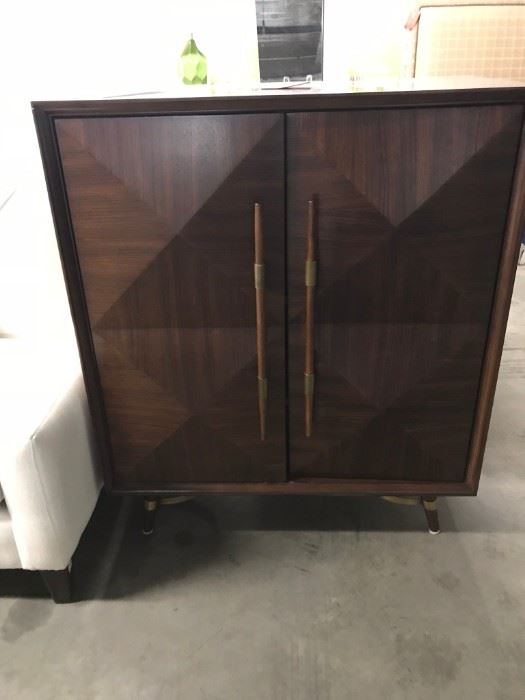 MITCHELL GOLD ROSEWOOD BAR CABINET