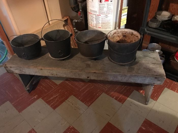 Cast iron pots