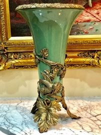 Bronze mounted vase