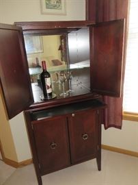 CHEST ON CHEST CABINET / BAR CABINET
