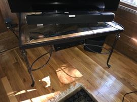 Iron and Glass table