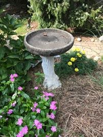 Cement Birdbath