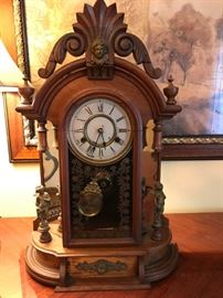 Figural Mantle Clock