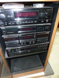 Kenwood Stereo Equipment and Cabinet