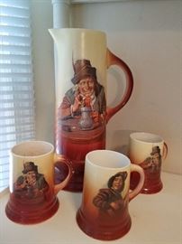 Pitcher and 3 tankards