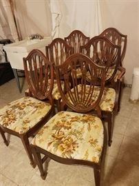 Set of 6 Mahogany chairs