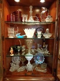 Some Fenton , Misc Decorative Glass ware