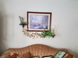 Striped Velour Couch
