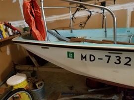 13'4" 1972 Boston Whaler 
as is where is
With Cox Trailer
Motor 40 HP
Trolling Motor