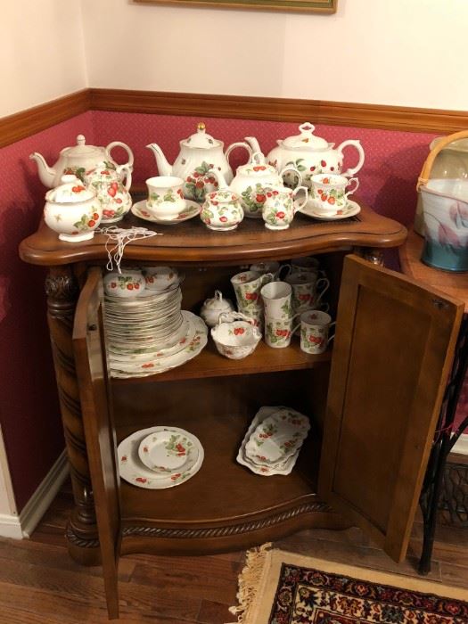 Lots of Strawberry patterned china! Including Wedgewood!