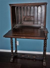 Antique drop front desk