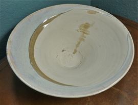 Signed pottery bowl