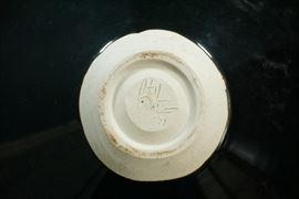 Signed pottery bowl