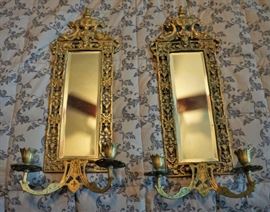 Brass sconces