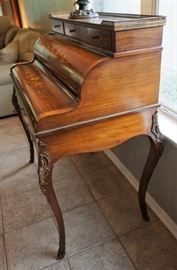 Antique barrel roll desk