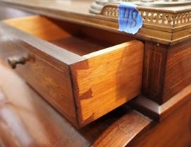 Antique barrel roll desk