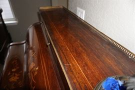 Antique barrel roll desk