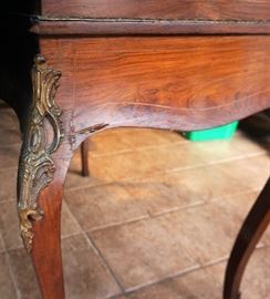 Antique barrel roll desk