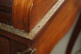 Antique barrel roll desk