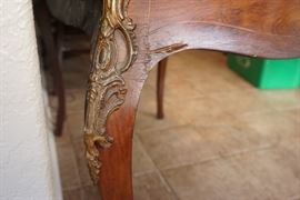 Antique barrel roll desk