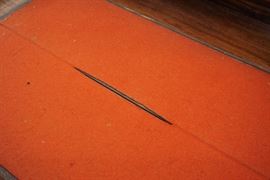 Antique barrel roll desk