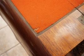 Antique barrel roll desk