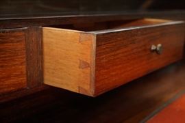 Antique barrel roll desk