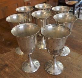 Fisher sterling goblets