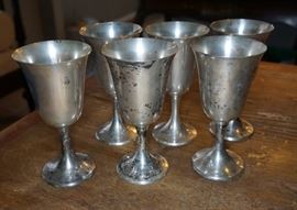 Gorham sterling goblets