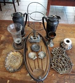 Silverplate serving pieces