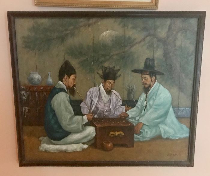 Oil signed Sicho